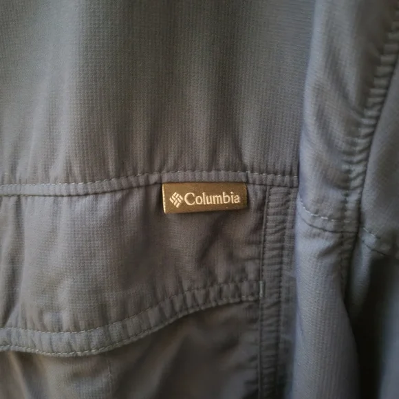 MeasureColumbia Mens Omni Shade Navy Blue Long Sleeve Button Up Size XXL or 2XL - Picture 4 of 5